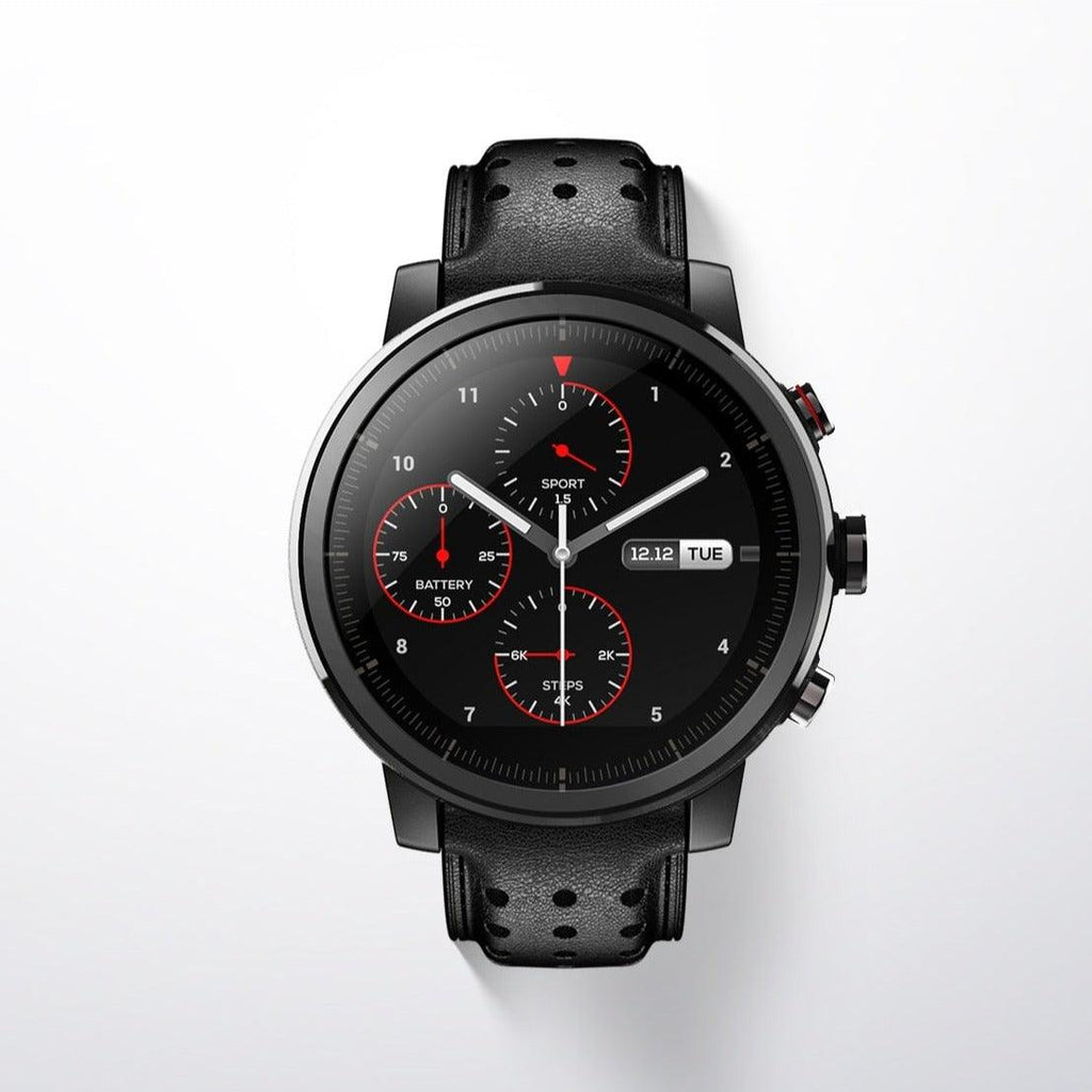 Amazfit Stratos+ Leather Strap Sapphire Glass Smartwatch Mr. Recovery