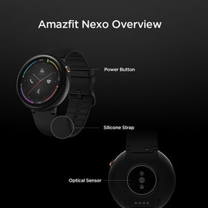 Amazfit Nexo 1.39" Retina AMOLED Sports Fitness Smartwatch Mr. Recovery