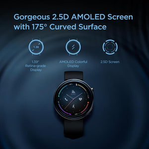 Amazfit Nexo 1.39" Retina AMOLED Sports Fitness Smartwatch Mr. Recovery