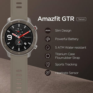 Amazfit GTR Titanium 47mm AMOLED Sports Smartwatch Simplevery